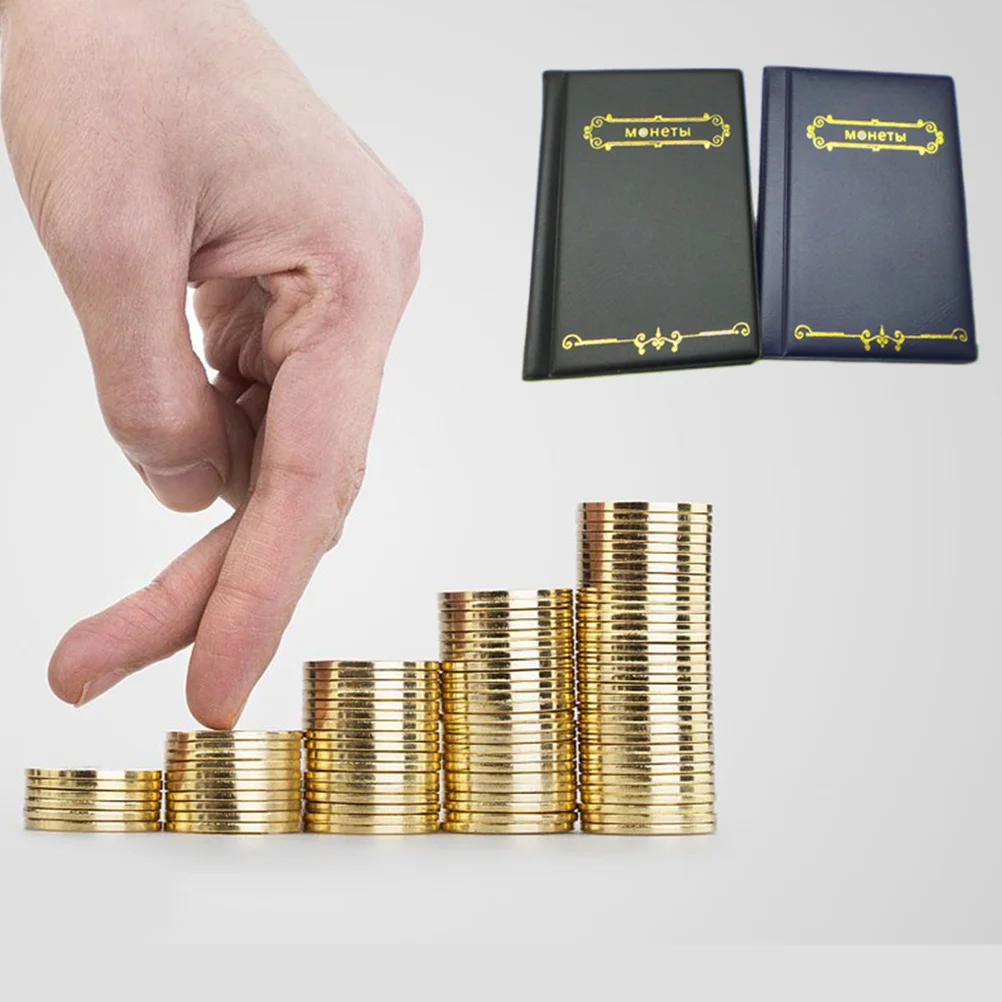 120 Pockets Collection Book Artificial Cover Portable 120 Pockets Coin Storage For Collection Transparent Coin Holder
120 Pockets Collection Book Artificial Cover Portable 120 Pockets Coin Storage For Collection Transparent Coin Holder