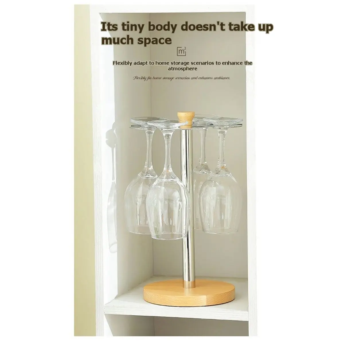 (LBER) Rotating Wine Glass Holder and Shelf Luxurious High-End Hanging Stand for Storing and Draining Stemmed Glasses
(LBER) Rotating Wine Glass Holder and Shelf Luxurious High-End Hanging Stand for Storing and Draining Stemmed Glasses