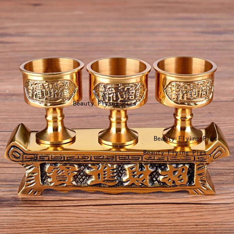 Brass seated high footed wine cup Buddha God of Wealth land offering cup Buddhist Feng Shui ornament
Brass seated high footed wine cup Buddha God of Wealth land offering cup Buddhist Feng Shui ornament