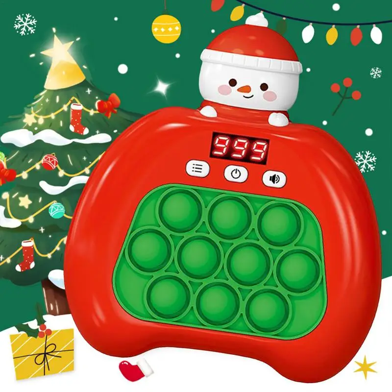 Игровой автомат Snowman Whack, Рождественская игра, игрушки для стресса, революционный пазл, интерактивный игровой автомат со звуком
Игровой автомат Snowman Whack, Рождественская игра, игрушки для стресса, революционный пазл, интерактивный игровой автомат со звуком
