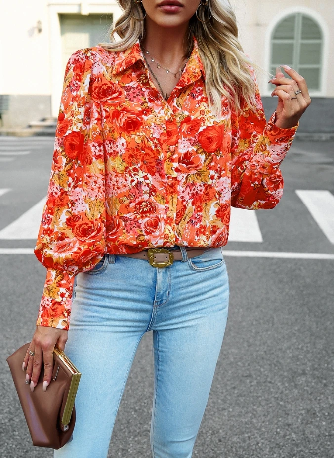 Women's POLO collar long sleeved temperament commuting style 2024 summer new printed shirt women's long sleeved shirt
Women's POLO collar long sleeved temperament commuting style 2024 summer new printed shirt women's long sleeved shirt