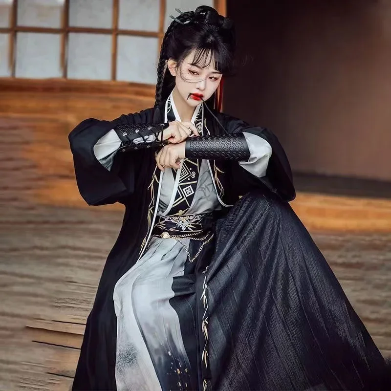 Новый Hanfu 2025 года, поясная одежда династии Сун BEIZI, одежда с традиционной китайской вышивкой, карнавальный костюм InkWash, комплект Hanfu
Новый Hanfu 2025 года, поясная одежда династии Сун BEIZI, одежда с традиционной китайской вышивкой, карнавальный костюм InkWash, комплект Hanfu