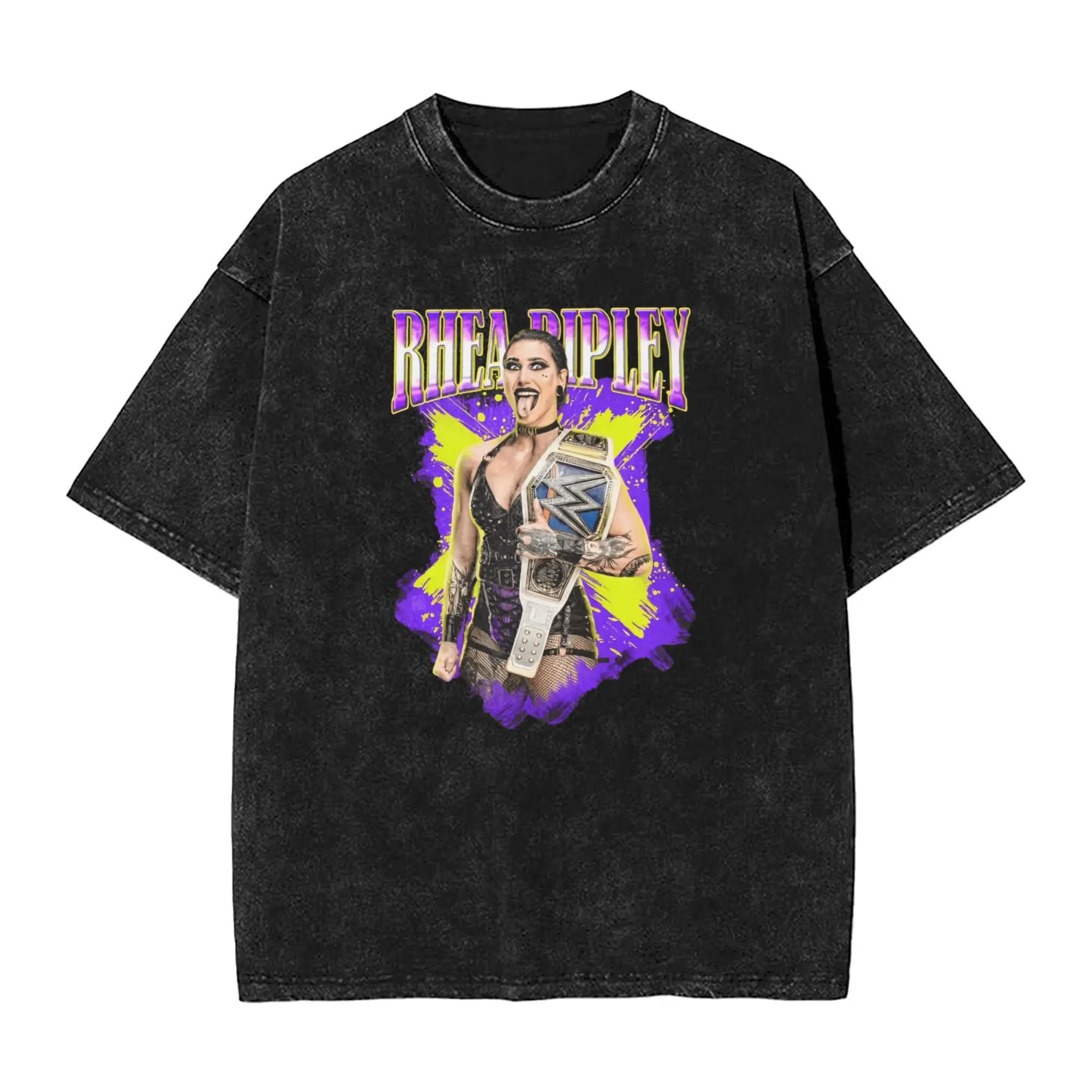 Уличная стираная футболка Bootleg Design Rhea Ripley Wrestling Wrestler Свободные футболки Хипстерские летние футболки с забавным принтом Y2K
Уличная стираная футболка Bootleg Design Rhea Ripley Wrestling Wrestler Свободные футболки Хипстерские летние футболки с забавным принтом Y2K