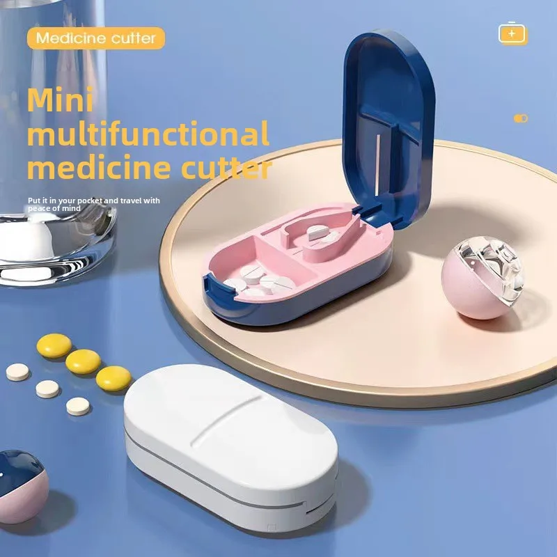 1PcsPill cutting device, medicine splitting device, portable pill storage two-in-one mini medicine box, medicine storage box
1PcsPill cutting device, medicine splitting device, portable pill storage two-in-one mini medicine box, medicine storage box