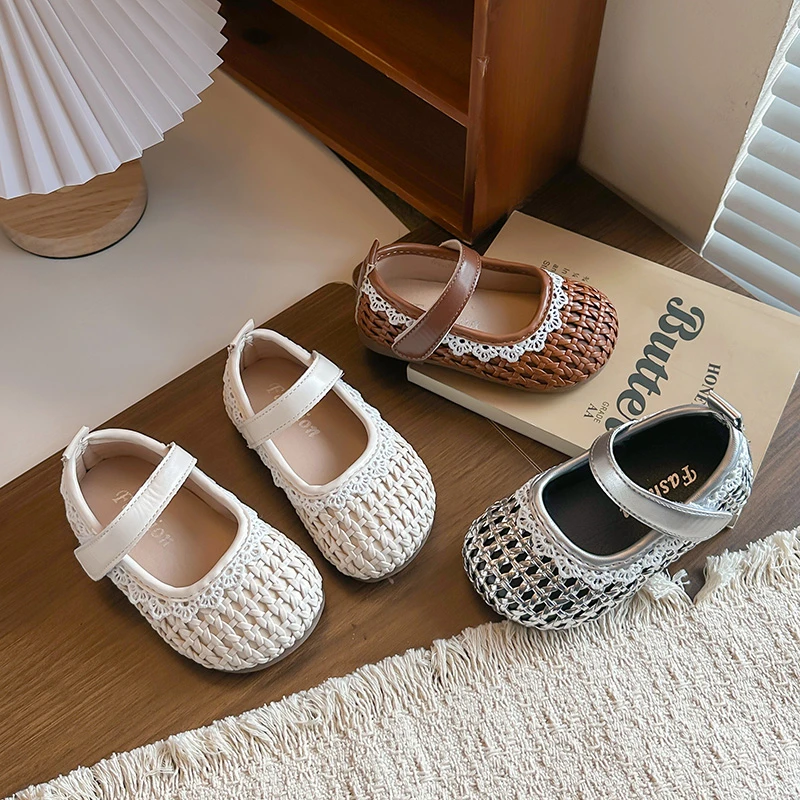 Girls Flat Shoes Sweet Lace Weave Kids Princess Shoes Trendy Round Toes 2026 Summer New Children Casual Shoes Hook&loop Soft
Girls Flat Shoes Sweet Lace Weave Kids Princess Shoes Trendy Round Toes 2026 Summer New Children Casual Shoes Hook&loop Soft
