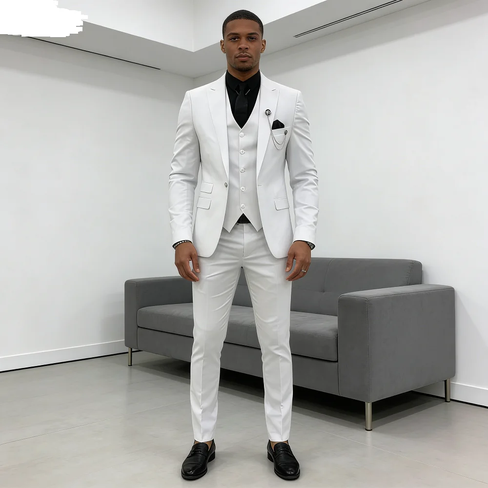 Формальные однотонные свадебные смокинги для мужчин, наряд для мальчишника, выпускного вечера, наряд для мальчишника, комплект мужской одежды
Формальные однотонные свадебные смокинги для мужчин, наряд для мальчишника, выпускного вечера, наряд для мальчишника, комплект мужской одежды