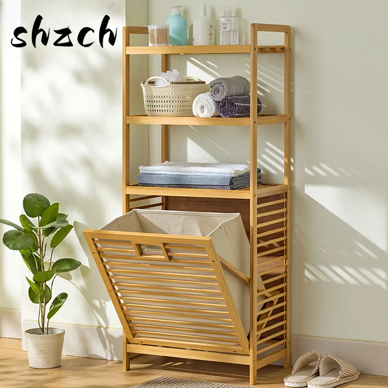 Multi-function 3/4 Tier Bathroom Racks Laundry Hamper Dirty Clothes Storage Basket Side Rack with Shelf Bamboo Storage Hamper
Multi-function 3/4 Tier Bathroom Racks Laundry Hamper Dirty Clothes Storage Basket Side Rack with Shelf Bamboo Storage Hamper