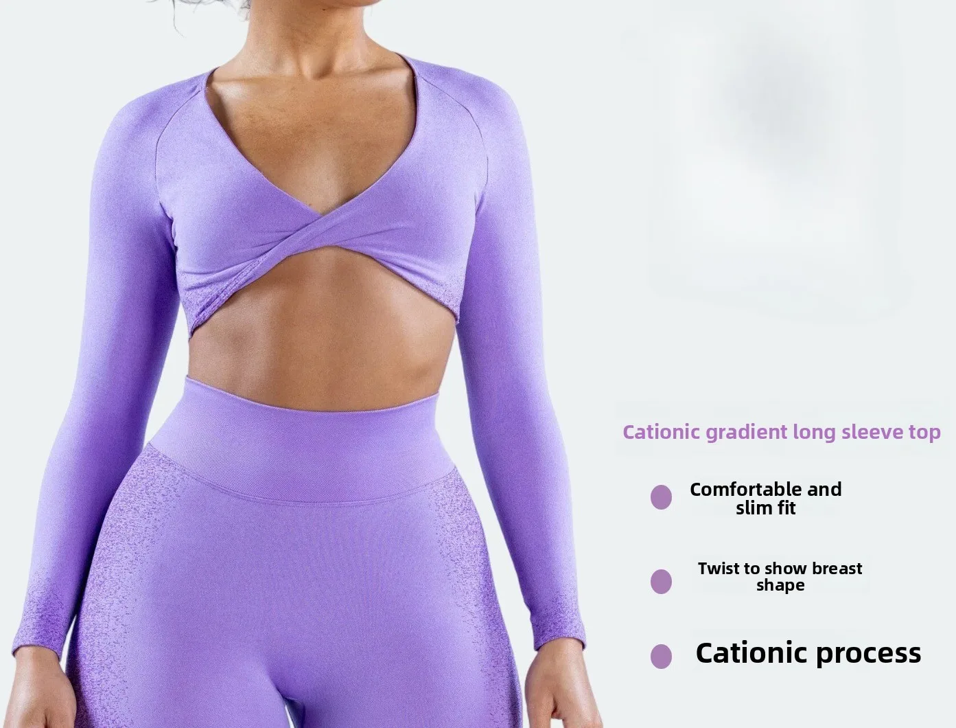 Long Sleeve Cropped Top - Deep V Neck Workout Shirt with Knot Design, Women's Short Fitness Blouse for Yoga & Exercise
Long Sleeve Cropped Top - Deep V Neck Workout Shirt with Knot Design, Women's Short Fitness Blouse for Yoga & Exercise