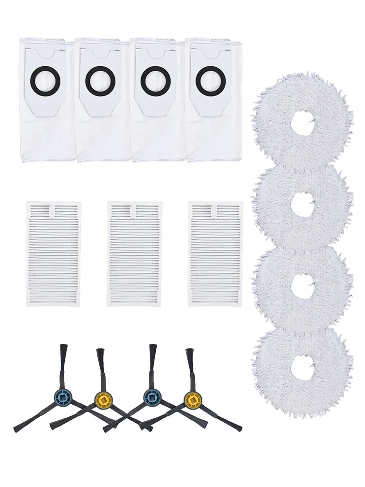 For Midea V12/ For Eureka J12 For Ultra/ Side Brush Filter Mop Cloth Bag Kit/ Vacuum Cleaner Accessories Consumables To Replace
For Midea V12/ For Eureka J12 For Ultra/ Side Brush Filter Mop Cloth Bag Kit/ Vacuum Cleaner Accessories Consumables To Replace