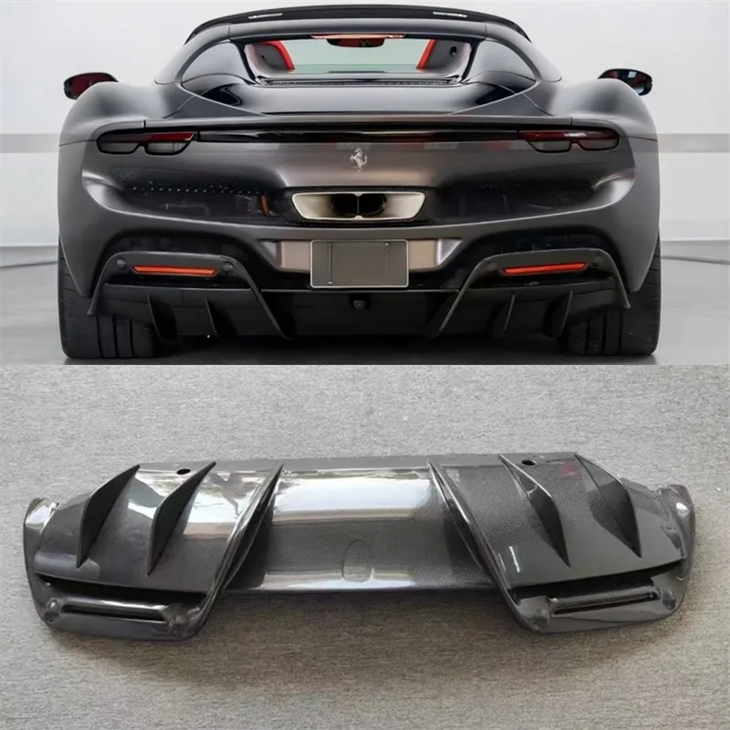 For Ferrari 296 GTB GTS Real Dry Carbon Fiber Car Rear Bumper Lip Diffuser Splitters Spoiler Back Car Accessories Body Kit
For Ferrari 296 GTB GTS Real Dry Carbon Fiber Car Rear Bumper Lip Diffuser Splitters Spoiler Back Car Accessories Body Kit