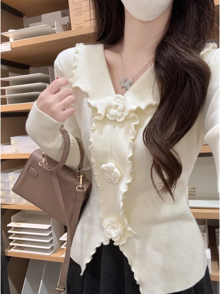 Sweet And Gentle Sle Women's Knitted irt Collar Long Sve Inner Wear Base Top Wood ain Slim Fit Autumn Winter
Sweet And Gentle Sle Women's Knitted irt Collar Long Sve Inner Wear Base Top Wood ain Slim Fit Autumn Winter