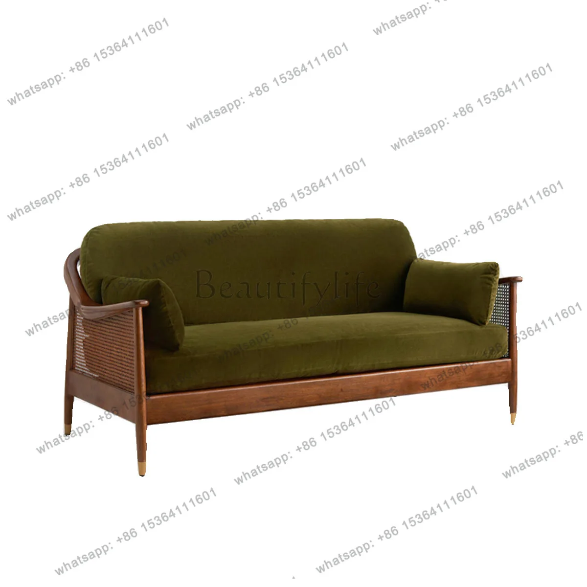 New Chinese solid wood sofa three-person ash wood rattan new bedroom antique
New Chinese solid wood sofa three-person ash wood rattan new bedroom antique