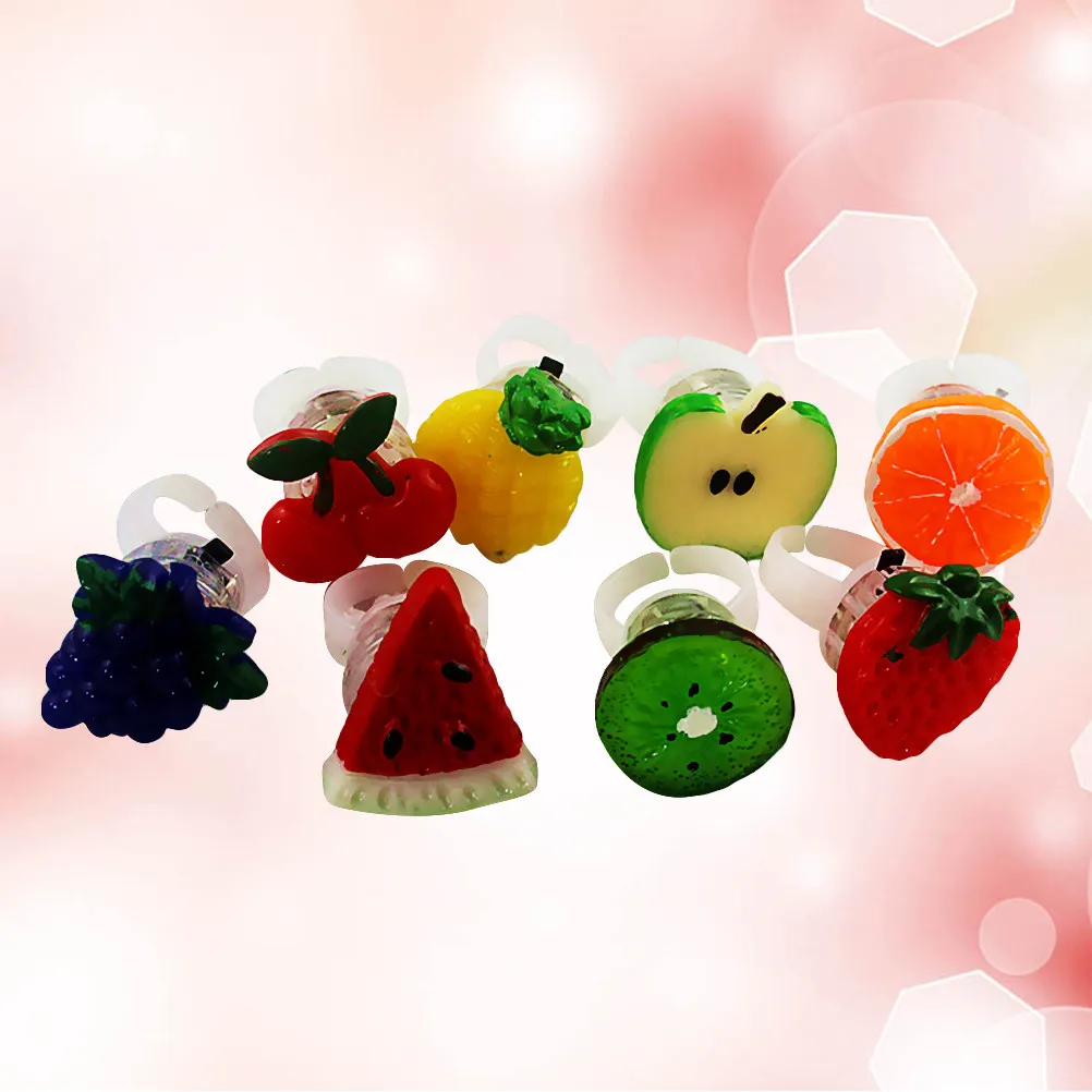 1Pcs Fruit Shape Light Up Finger Ring LED Flashing Ring Party Favor for Kids Adults Christmas Halloween Birthday
1Pcs Fruit Shape Light Up Finger Ring LED Flashing Ring Party Favor for Kids Adults Christmas Halloween Birthday