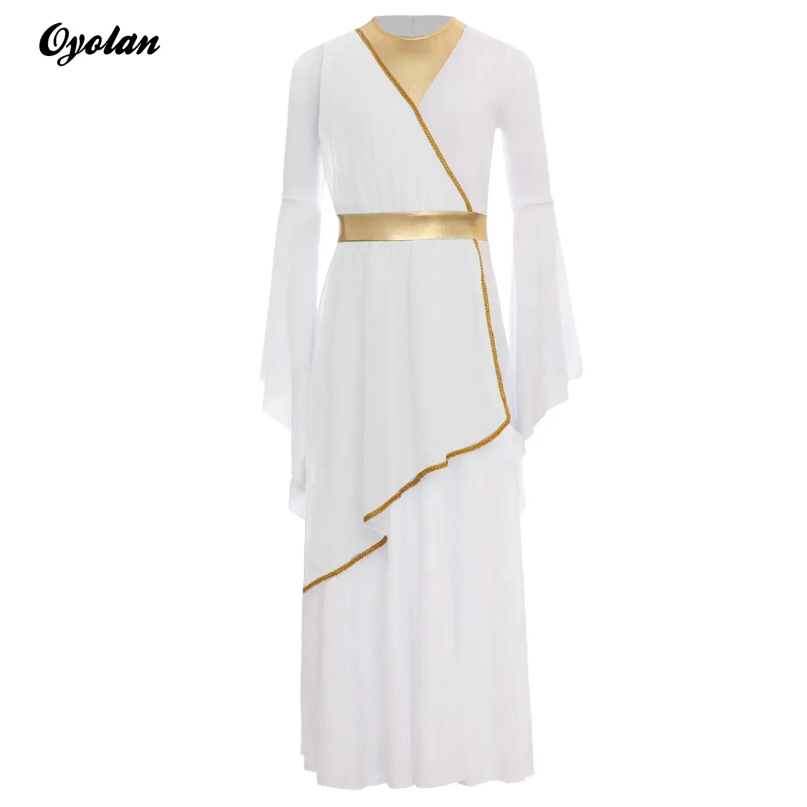 Girls Halloween Ancient Greek Princess Cosplay Costume Roman Toga Dress Long Sleeve Church Choir Robe Overlay Tunic Dress
Girls Halloween Ancient Greek Princess Cosplay Costume Roman Toga Dress Long Sleeve Church Choir Robe Overlay Tunic Dress