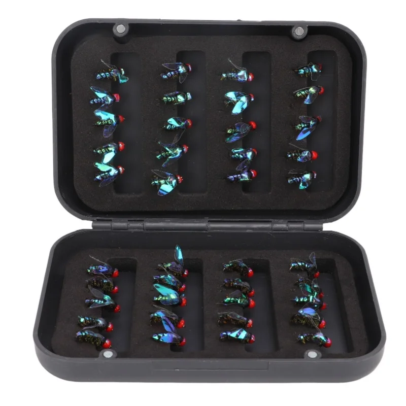 40Pcs Fly Fishing Lures Bait With Storage Box High Carbon Steel Hook For Trout Bass Fishing
40Pcs Fly Fishing Lures Bait With Storage Box High Carbon Steel Hook For Trout Bass Fishing