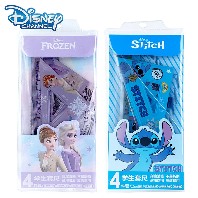 Disney Ruler Stitch Frozen Elsa Anna Princess Cartoon Children Student Study Stationery Plastics Triangular Protractor 4pcs Set
Disney Ruler Stitch Frozen Elsa Anna Princess Cartoon Children Student Study Stationery Plastics Triangular Protractor 4pcs Set