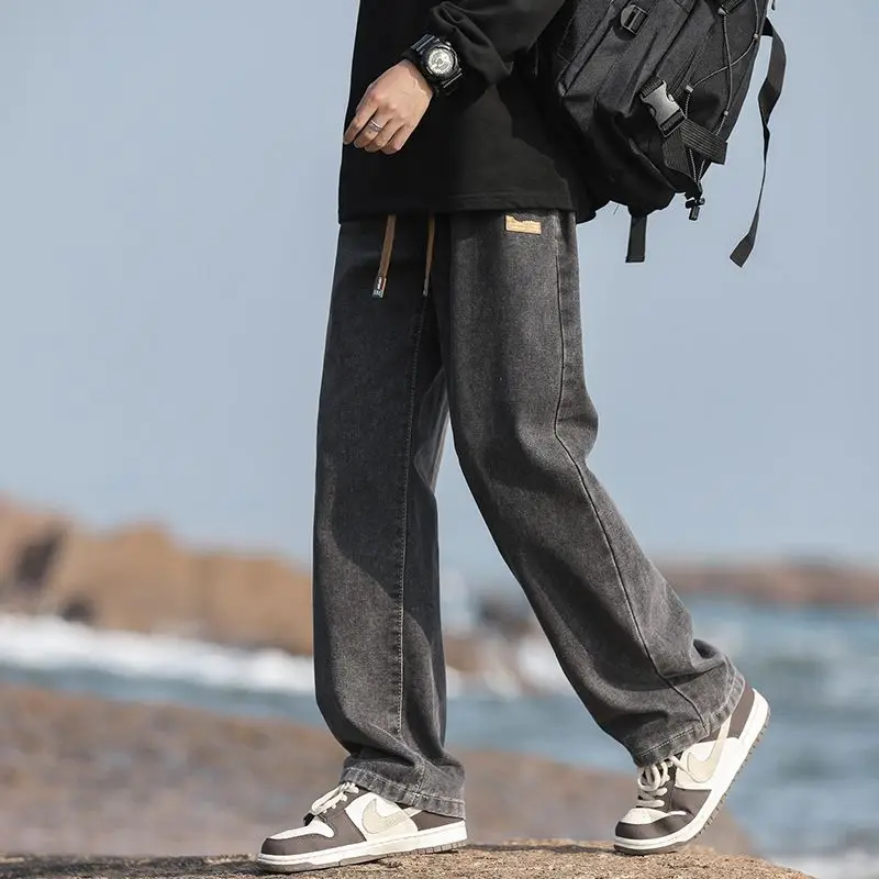2026 Spring Summer Loose Straight Men's Jeans High Street Wide Leg Pants Casual Denim Trousers Male Outdoor Pastoral Outing
2026 Spring Summer Loose Straight Men's Jeans High Street Wide Leg Pants Casual Denim Trousers Male Outdoor Pastoral Outing