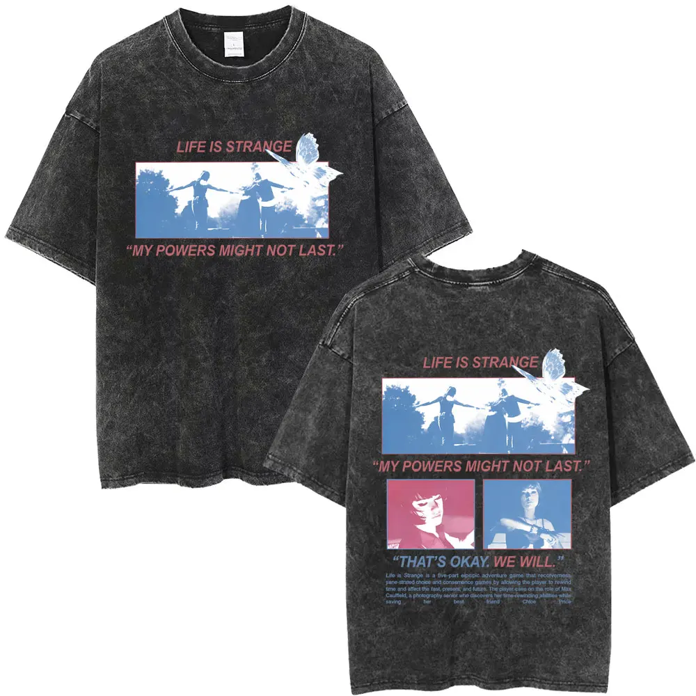 Washed Vintage Game Life Is Strange My Powers Might Not Last That's Okay We Will Print T Shirt Men Women Retro Oversized T-shirt
Washed Vintage Game Life Is Strange My Powers Might Not Last That's Okay We Will Print T Shirt Men Women Retro Oversized T-shirt