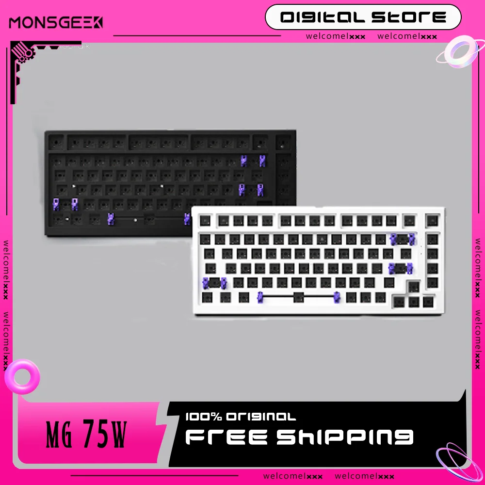 MONSGEEK MG75W 2.4G Mechanical Keyboard Kit Gaming Hot Swap Wireless Keyboard Kit Pc Accessories Gamer Ergonomics Laptop Office
MONSGEEK MG75W 2.4G Mechanical Keyboard Kit Gaming Hot Swap Wireless Keyboard Kit Pc Accessories Gamer Ergonomics Laptop Office