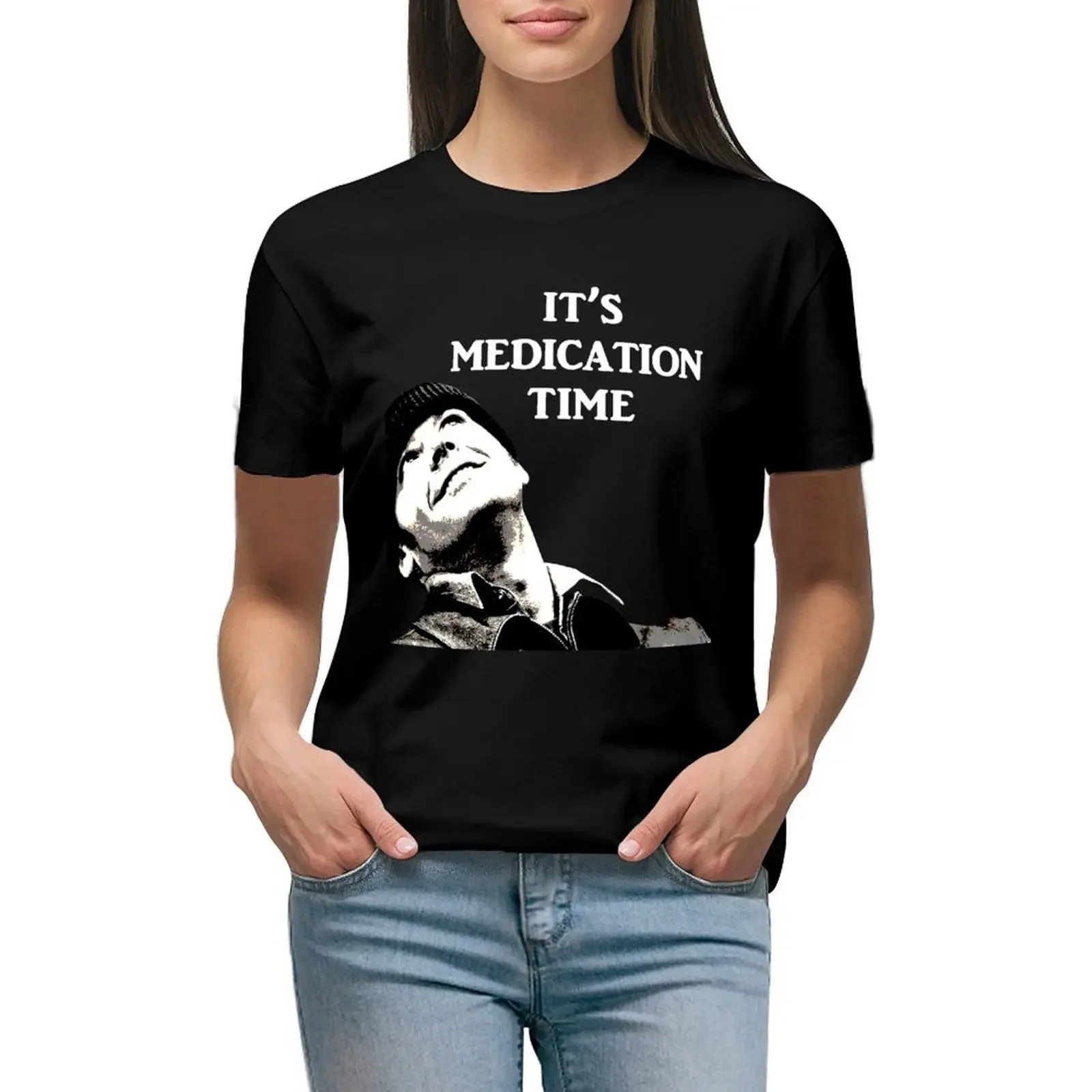 Medication Time (for dark background) T-Shirt Blouse funny Short sleeve tee anime clothes t-shirt dress for Women plus size
Medication Time (for dark background) T-Shirt Blouse funny Short sleeve tee anime clothes t-shirt dress for Women plus size