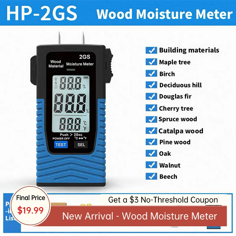 Pin-Type Wood & Building Materials Moisture Meter – Digital Tester with LCD Display, Data Hold & LED Indicator for Woodwork
Pin-Type Wood & Building Materials Moisture Meter – Digital Tester with LCD Display, Data Hold & LED Indicator for Woodwork