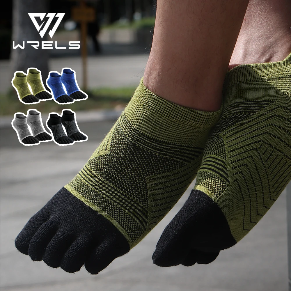 WRELS Merino Wool Moisture-Wicking Comfy Five-Toe Socks Compression Elastic Shock-proof Breathable Basketball Trail Soccer Socks
WRELS Merino Wool Moisture-Wicking Comfy Five-Toe Socks Compression Elastic Shock-proof Breathable Basketball Trail Soccer Socks