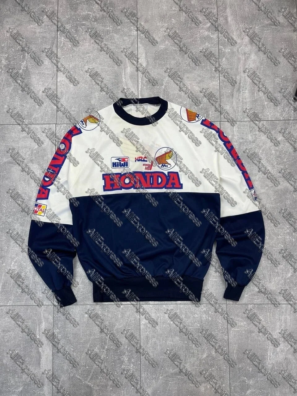Vintage 80s Honda Kiwi Racing Long Sleeve Sport Team Tee Breathable Motocross Jersey Motorcycle Racing Enthusiasts Uniform
Vintage 80s Honda Kiwi Racing Long Sleeve Sport Team Tee Breathable Motocross Jersey Motorcycle Racing Enthusiasts Uniform