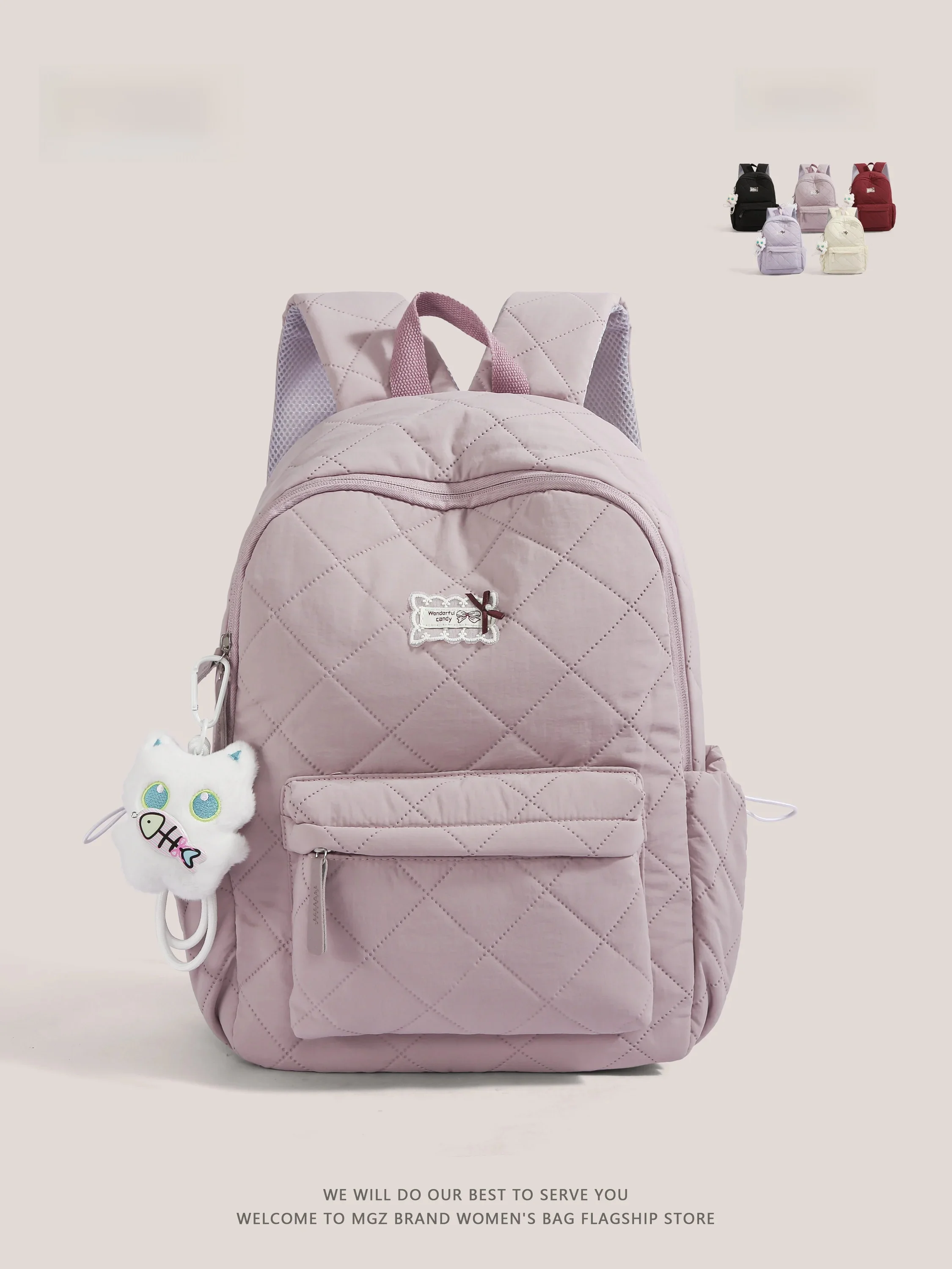 MGZ Simple White Backpack for Girls Casual Style Dual Shoulder Bag Soft Material Zipper Closure Travel Friendly No Waterproof
MGZ Simple White Backpack for Girls Casual Style Dual Shoulder Bag Soft Material Zipper Closure Travel Friendly No Waterproof