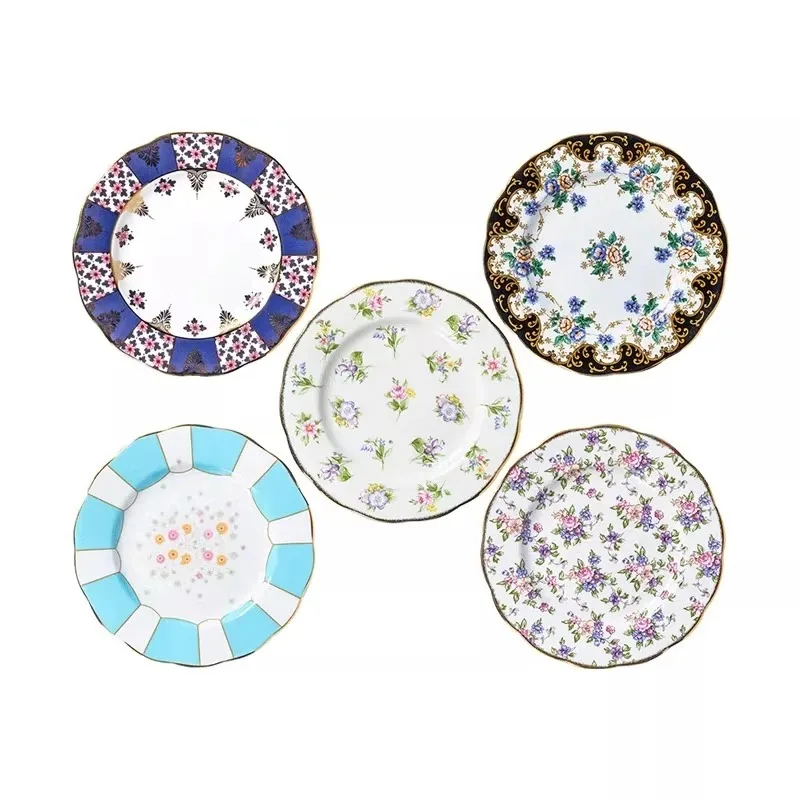 Centennial Series Bone China Plate Plate Dim Sum Plate Five-piece Set
Centennial Series Bone China Plate Plate Dim Sum Plate Five-piece Set