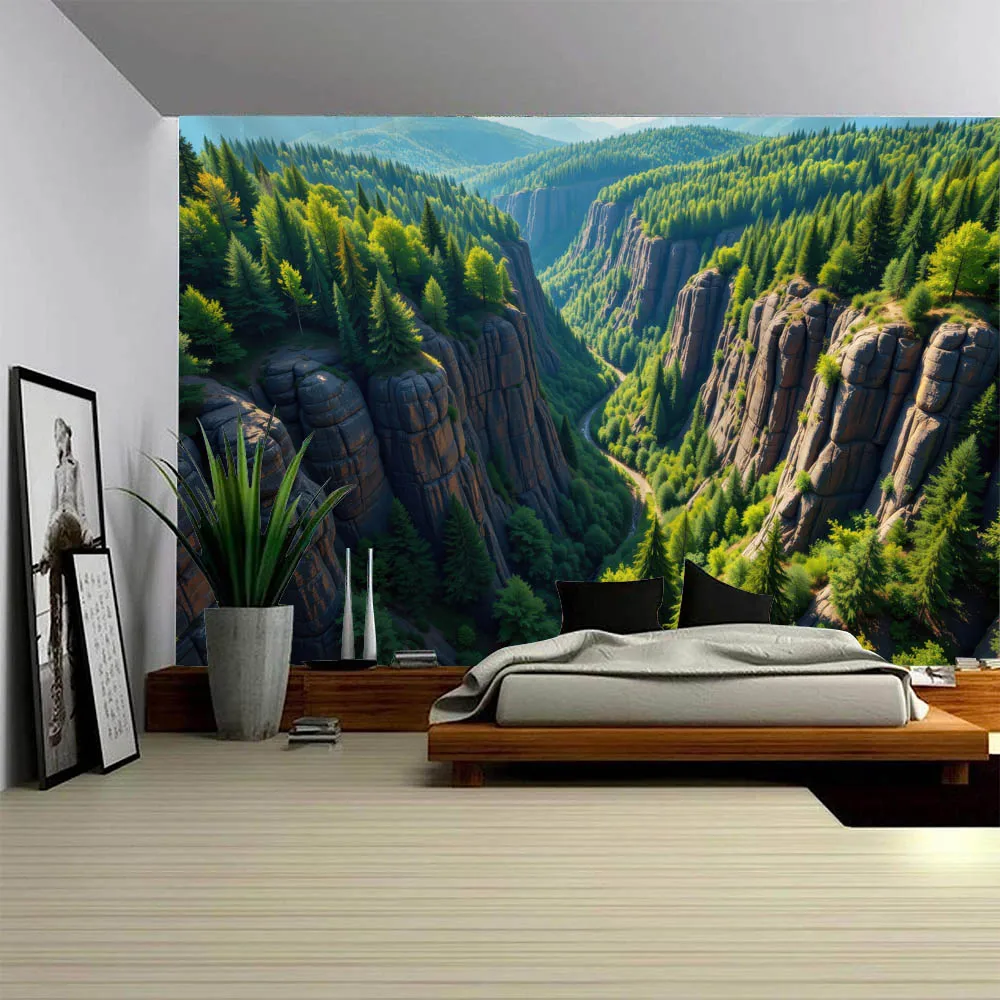Canyon Landscape Tapestry Forest Background Cloth Headboard Wall Decoration Living Room Dormitory Fabric Wall Hanging
Canyon Landscape Tapestry Forest Background Cloth Headboard Wall Decoration Living Room Dormitory Fabric Wall Hanging