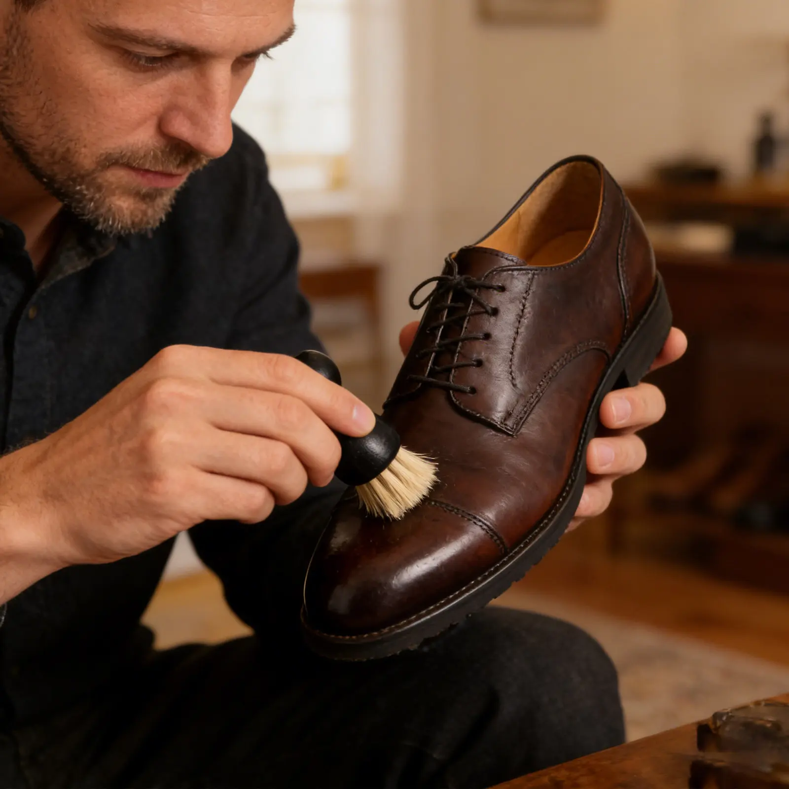 3Pcs Gourd Shoe Brush Set Horsehair Dauber Wooden Handle Soft Bristle Shoe Shine Polish Applicator for Dress Shoes Boots
3Pcs Gourd Shoe Brush Set Horsehair Dauber Wooden Handle Soft Bristle Shoe Shine Polish Applicator for Dress Shoes Boots