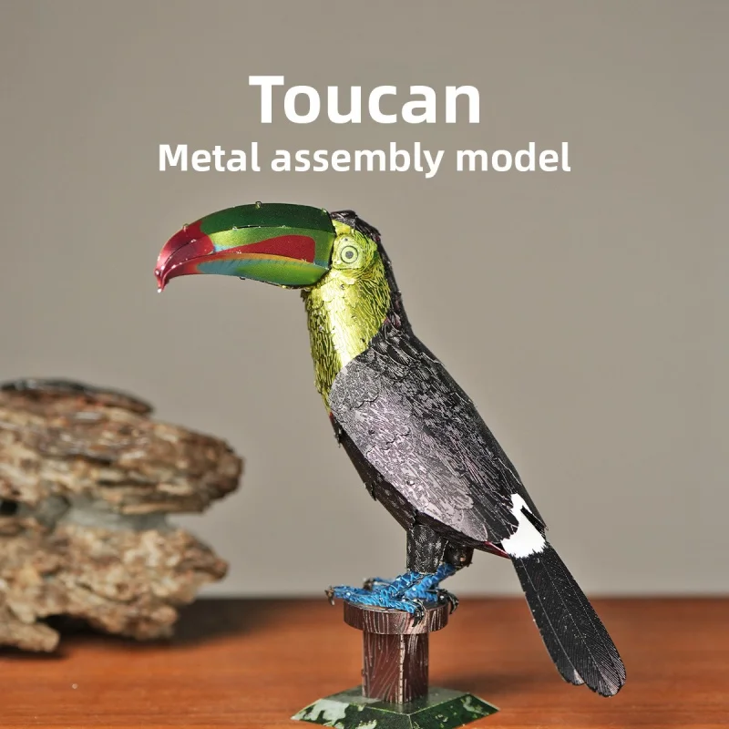 Цельнометаллическая сборная модель 3D-пазла | Игрушечная модель животного высокой сложности, попугай, серый
Цельнометаллическая сборная модель 3D-пазла | Игрушечная модель животного высокой сложности, попугай, серый