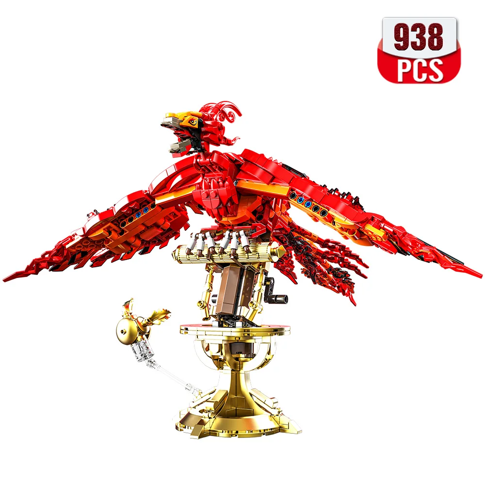 938pcs Fire Phoenix Building Blocks Assembly Fly Divine Beast Mythical Animal Firebird Assembly Toy For Boy Girl Christmas Gifts
938pcs Fire Phoenix Building Blocks Assembly Fly Divine Beast Mythical Animal Firebird Assembly Toy For Boy Girl Christmas Gifts