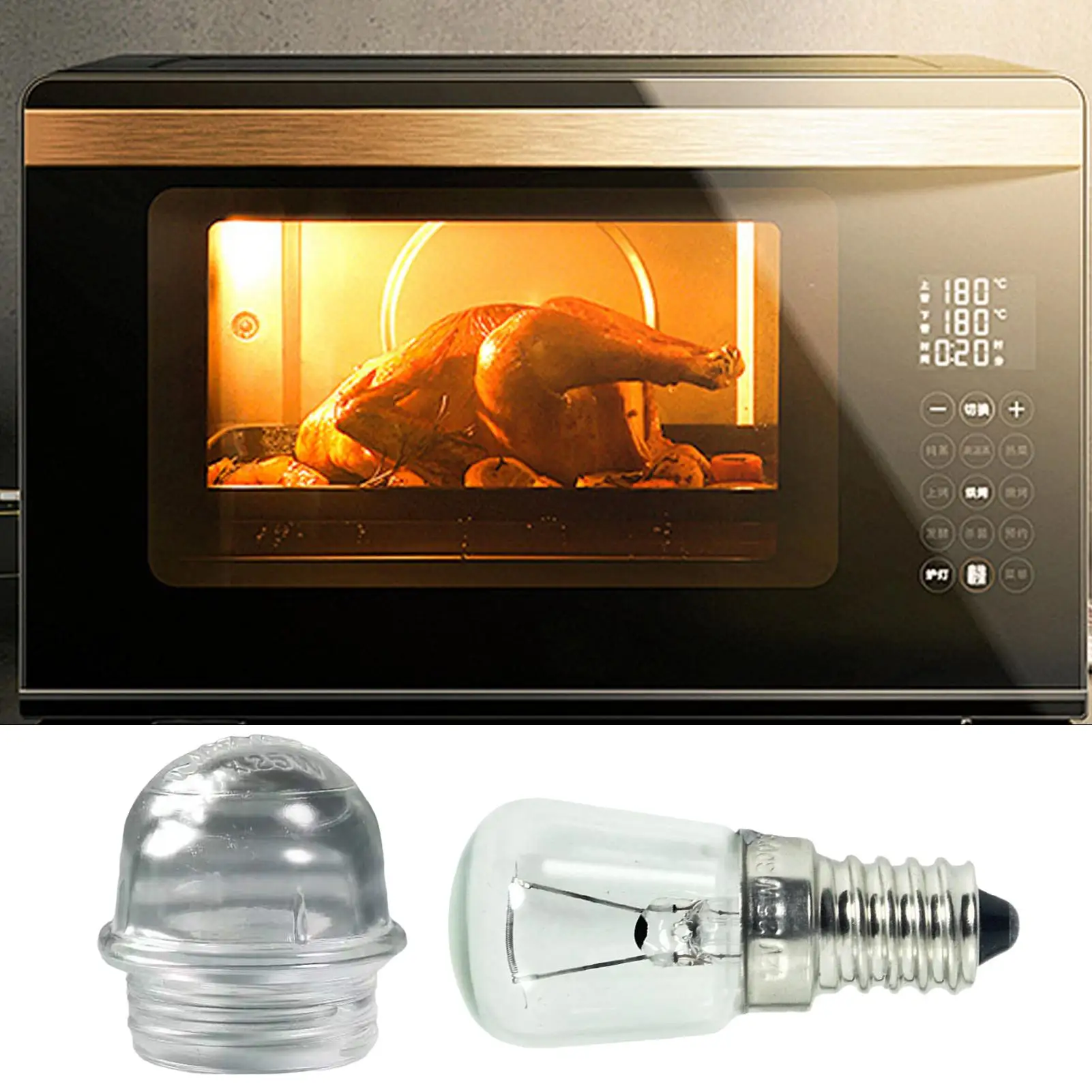 E14 Oven Light Bulbs 12V High Temperature Resistant Fridge Lamp Bulbs Replacement Kitchen Refrigerator Cooker Hood Bulbs
E14 Oven Light Bulbs 12V High Temperature Resistant Fridge Lamp Bulbs Replacement Kitchen Refrigerator Cooker Hood Bulbs