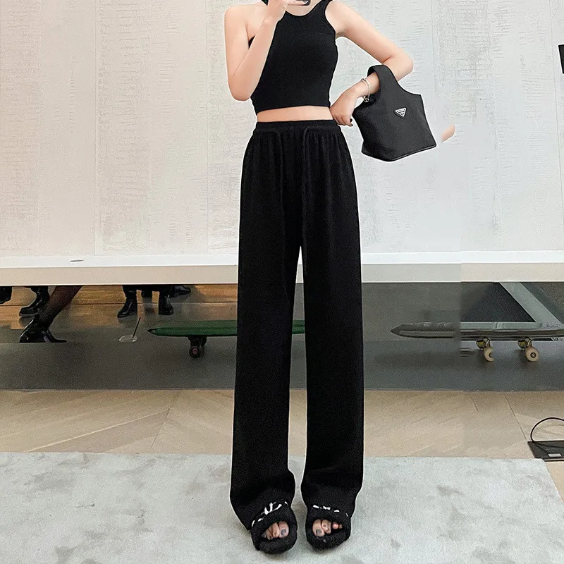 Candy Color Women Office Lady Loose Knitted Wide Leg Pants Y2K Clothes Casual Spring Straight Trousers Full Length Female P017
Candy Color Women Office Lady Loose Knitted Wide Leg Pants Y2K Clothes Casual Spring Straight Trousers Full Length Female P017
