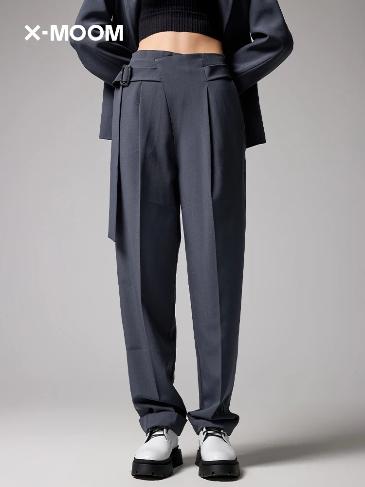 XMOOM Fall New Sle Asymmetric High Waist Straight Leg Pants Women's Slim Fit Cabbage Le Pants Synthetic Leather Casual Tr...
XMOOM Fall New Sle Asymmetric High Waist Straight Leg Pants Women's Slim Fit Cabbage Le Pants Synthetic Leather Casual Tr...