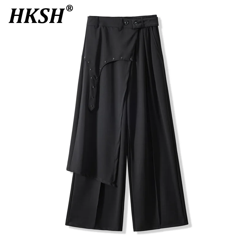 HKSH Spring Summer New Men's Cool Dark Punk Skirt Suit Pants Variable Design Casual Chic Drape Soft Fake 2-Piece Trousers HK1841
HKSH Spring Summer New Men's Cool Dark Punk Skirt Suit Pants Variable Design Casual Chic Drape Soft Fake 2-Piece Trousers HK1841