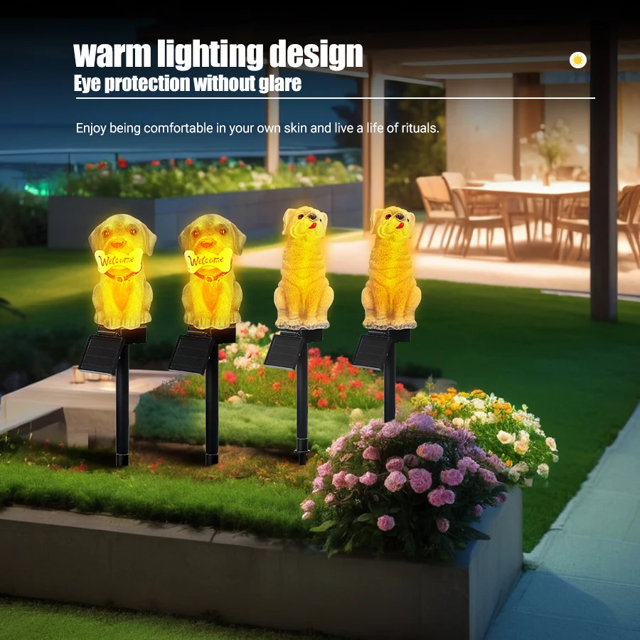 Creative Dog Solar Light Outdoor Waterproof Garden Light LED Cartoon Floor Insert Light Courtyard Decoration Light Lantern
Creative Dog Solar Light Outdoor Waterproof Garden Light LED Cartoon Floor Insert Light Courtyard Decoration Light Lantern