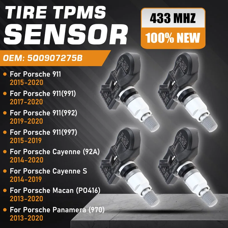 Car TPMS For Porsche 911 991/992/997 2015-2020 Porsche Cayenne 92A Porsche Macan Panamera 2014-2020 Tire Pressure Monitor Sensor
Car TPMS For Porsche 911 991/992/997 2015-2020 Porsche Cayenne 92A Porsche Macan Panamera 2014-2020 Tire Pressure Monitor Sensor