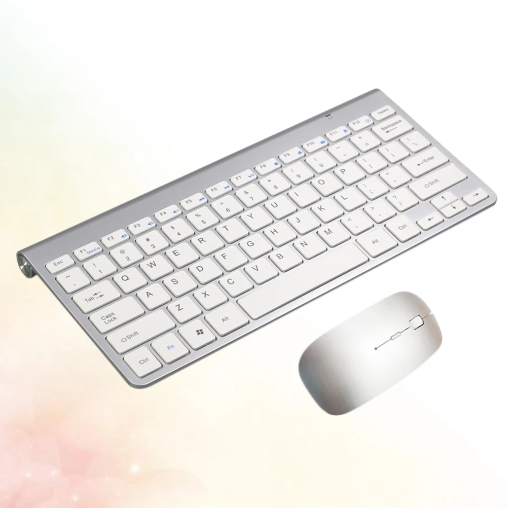 Lightweight Wireless Keyboard Mouse Set 24G Ultra Thin Computer Keyboard For Travel Portable Use Silver
Lightweight Wireless Keyboard Mouse Set 24G Ultra Thin Computer Keyboard For Travel Portable Use Silver