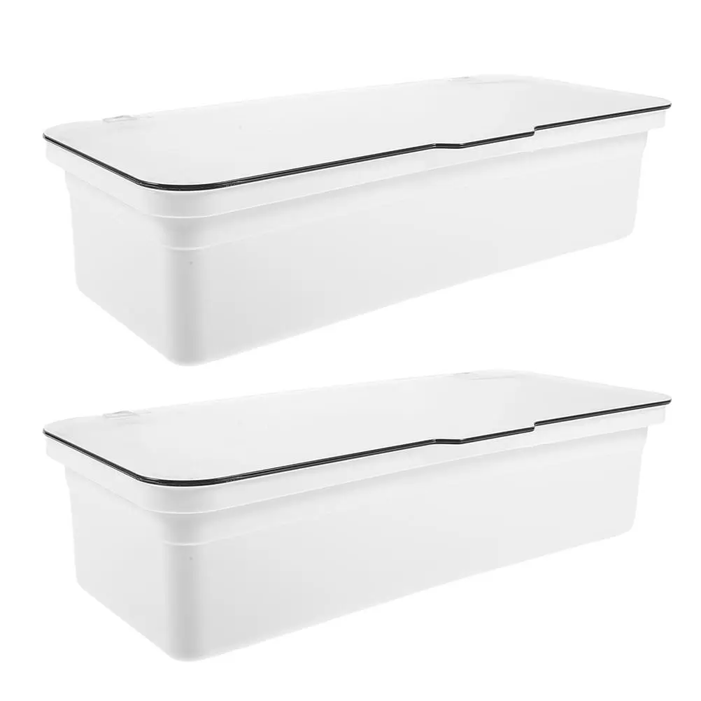 2 Pcs Chopstick Holder with Lid Rectangular Kitchen Utensil Organizer Drainage Tray Silverware Storage Solution PP
2 Pcs Chopstick Holder with Lid Rectangular Kitchen Utensil Organizer Drainage Tray Silverware Storage Solution PP