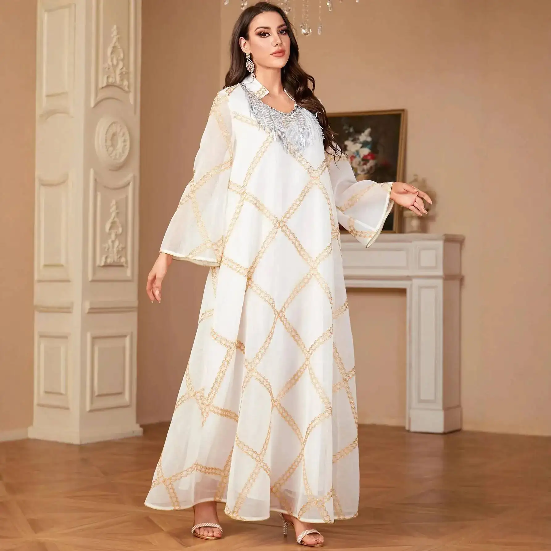 New Women's Long 4035 Muslim Dress Robe Malay Indonesian Muslim Dress Long Dress Robe Abaya Ramadan Dubai Luxury Islam Elegant
New Women's Long 4035 Muslim Dress Robe Malay Indonesian Muslim Dress Long Dress Robe Abaya Ramadan Dubai Luxury Islam Elegant