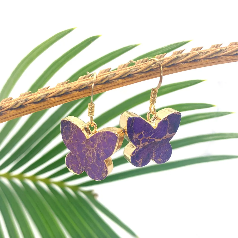 1pair Natural Stone Stud Earrings Bow Shape Electroplating Color Exquisite Fashion Jewelry Stud Earrings Jewelry Accessories
1pair Natural Stone Stud Earrings Bow Shape Electroplating Color Exquisite Fashion Jewelry Stud Earrings Jewelry Accessories