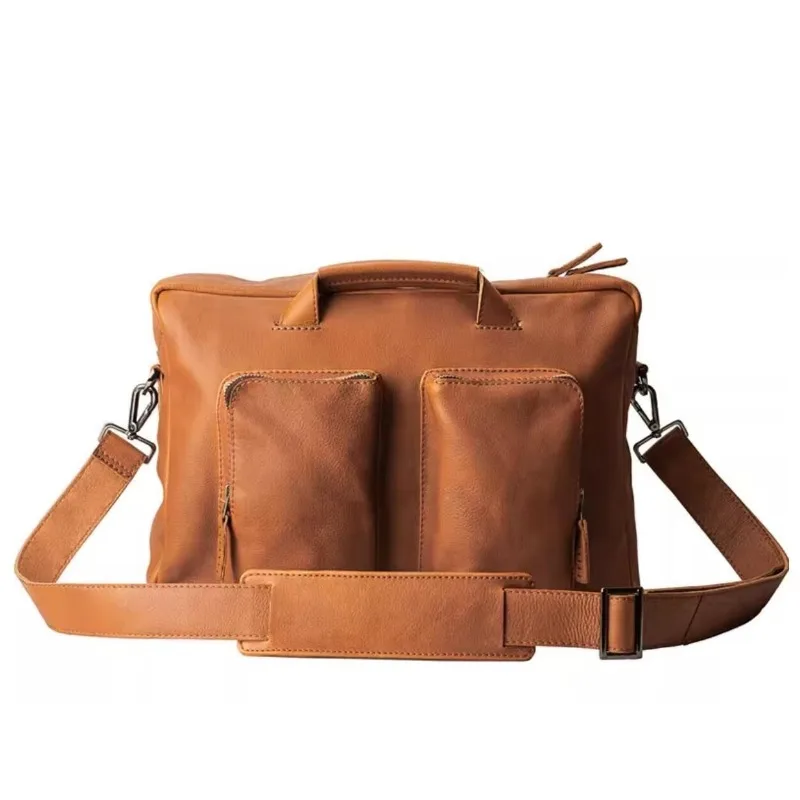 American Vintage Business Briefcase Vegetable Tanned Cowhide Handmade Men's Crossbody Bag Genuine Leather Messenger Bag
American Vintage Business Briefcase Vegetable Tanned Cowhide Handmade Men's Crossbody Bag Genuine Leather Messenger Bag