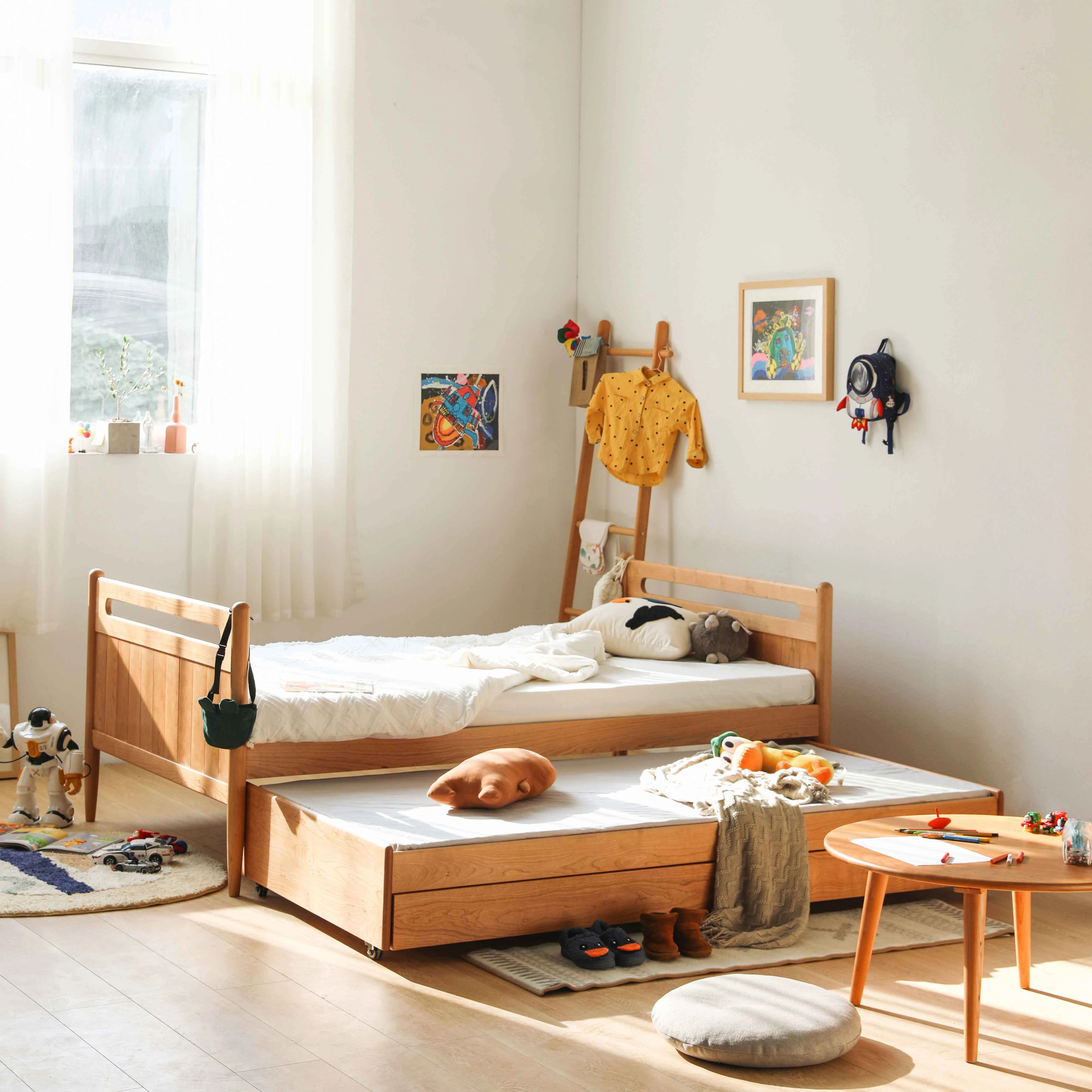 Japanese Style Multifunctional Kids Bed with Storage Drawer Wood Children Bunk Bed
Japanese Style Multifunctional Kids Bed with Storage Drawer Wood Children Bunk Bed