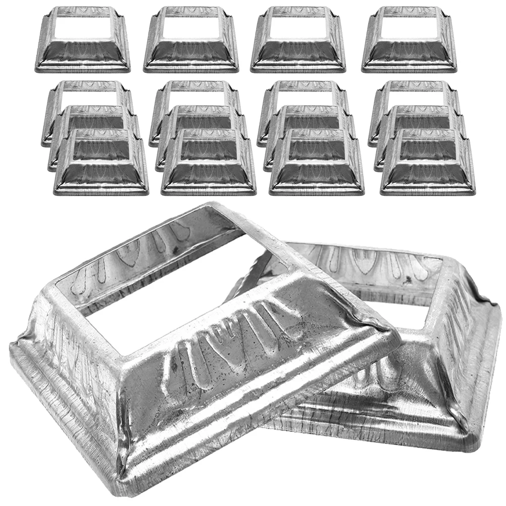 24 Pcs Ironwork Accessories Galvanized Steel Corrosion Resistant Fence Post Base Plate Deck Railing Bracket for Decorative
24 Pcs Ironwork Accessories Galvanized Steel Corrosion Resistant Fence Post Base Plate Deck Railing Bracket for Decorative