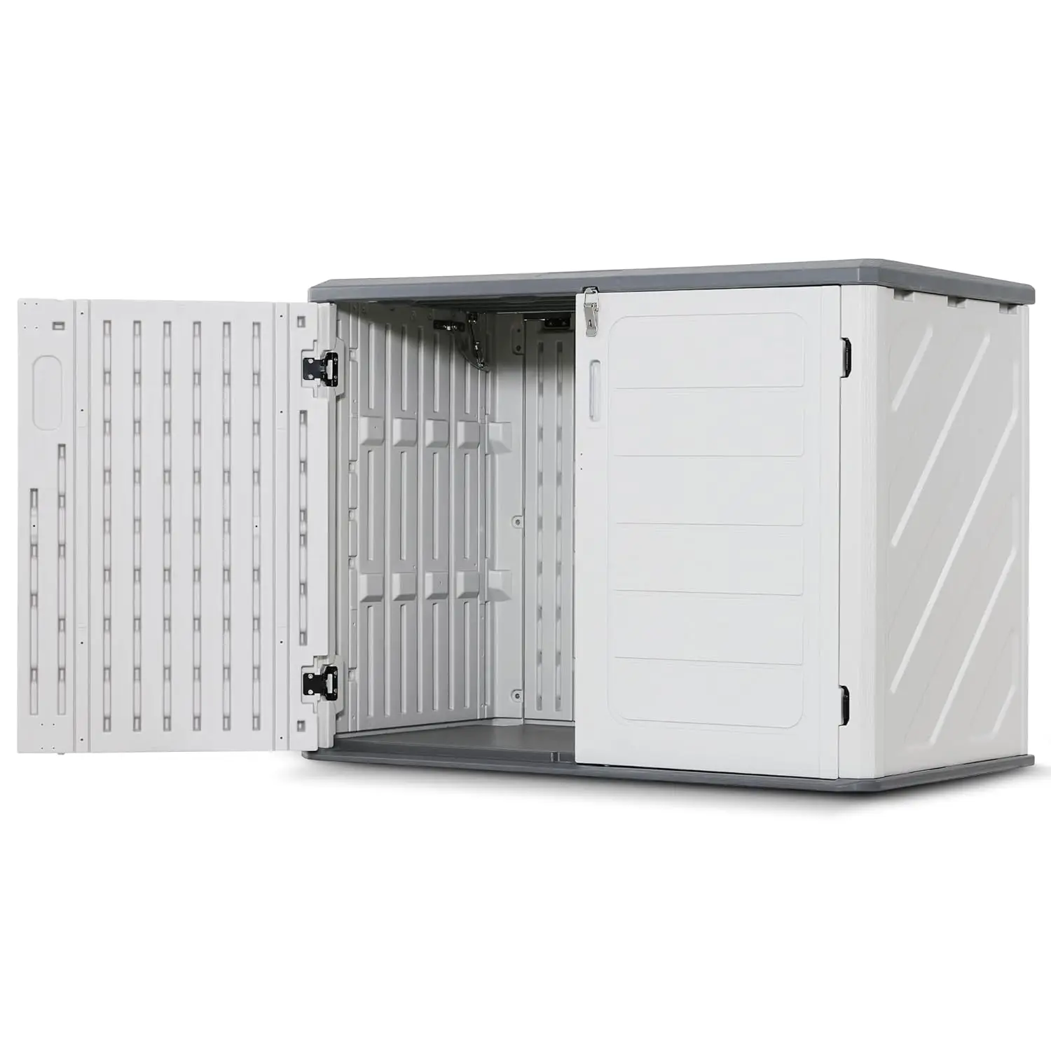 Маленький пластиковый шкаф для хранения на открытом воздухе Macrout 25 Cu.Ft с наполом, водонепроницаемый полимерный навес для хранения на открытом воздухе размером 4,3 x 2,5 фута, запираемый
Маленький пластиковый шкаф для хранения на открытом воздухе Macrout 25 Cu.Ft с наполом, водонепроницаемый полимерный навес для хранения на открытом воздухе размером 4,3 x 2,5 фута, запираемый