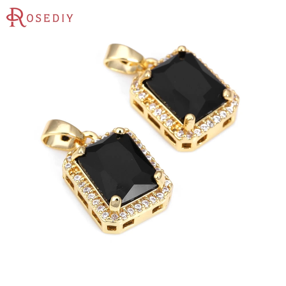 18K Gold Color Brass Zircon Rectangle Charms Pendants Jewelry Making Necklace Earrings Diy Accessories
18K Gold Color Brass Zircon Rectangle Charms Pendants Jewelry Making Necklace Earrings Diy Accessories