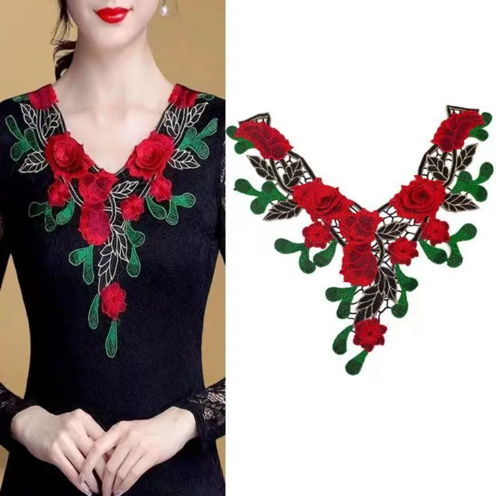 V-neck Embroidery Hollow Fake Collar Collar Flower,Colored Neckline Flower,3D Lace DIY Apparel Sewing Supplies
V-neck Embroidery Hollow Fake Collar Collar Flower,Colored Neckline Flower,3D Lace DIY Apparel Sewing Supplies