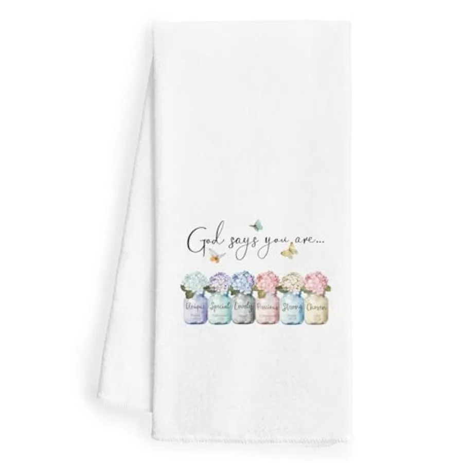 Boho Christian Kitchen Towels 16x24 - God Says You are Christian Dish Towels for Kitchen Inspiratiol Christian Gts for Women Bi
Boho Christian Kitchen Towels 16x24 - God Says You are Christian Dish Towels for Kitchen Inspiratiol Christian Gts for Women Bi